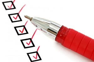 Red Pen and Checklist